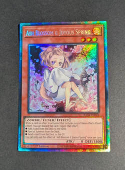 Yugioh Ash Blossom & Joyous Spring RA04-EN025 Prismatic Collectors Rare 1st NM - Image 1