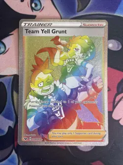 Team Yell Grunt Secret Rare Holo | Pokemon TCG Sword & Shield Base 210/202 Dmg - Image 1