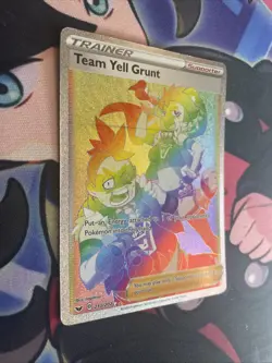Team Yell Grunt Secret Rare Holo | Pokemon TCG Sword & Shield Base 210/202 Dmg - Image 2