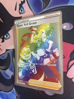 Team Yell Grunt Secret Rare Holo | Pokemon TCG Sword & Shield Base 210/202 Dmg - Image 3