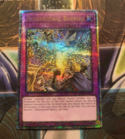 *** DIMENSIONAL BARRIER *** QUARTER CENTURY SECRET RARE RA01-EN072 YUGIOH! - Image 1