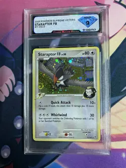 Pokemon Staraptor FB 2009 Supreme Victors Holo DSG Graded NM/MINT 9 ~VINTAGE~ - Image 1