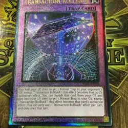 Transaction Rollback 1st Edition Prismatic Ultimate Rare RA04-EN105 Yu-Gi-Oh! - Image 3