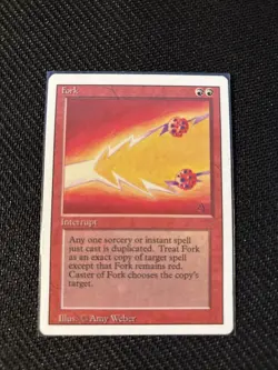 Fork Revised Edition MTG Red Instant Vintage Magic the Gathering - Image 1