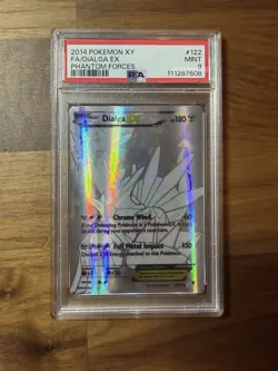 Pokemon Dialga EX XY Phantom Forces Secret Rare Full Art #122 PSA 9 Mint - Image 1