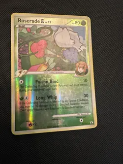 Pokemon TCG Roserade GL Rising Rivals Reverse Holo Rare SP 12/111 English 2009 - Image 1