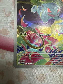 Ivysaur Illustration Rare 134/132 Near Mint Mega Evolution Pokemon TCG English - Image 4
