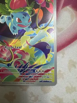 Ivysaur Illustration Rare 134/132 Near Mint Mega Evolution Pokemon TCG English - Image 5