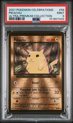 2021 Pokemon Celebrations Ultra-Premium Collection #58 Pikachu PSA 9 - Image 1
