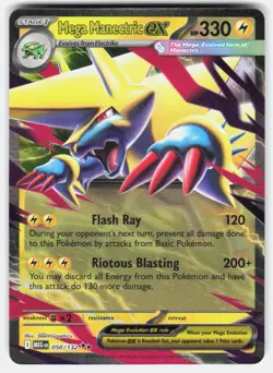 Pokemon tcg ME01: Mega Evolution Mega Manectric ex Near Mint or Better - Image 1