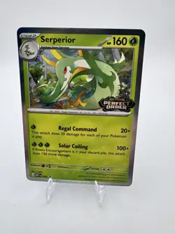 Pokemon Serperior MEP064 Perfect Order Stamped Prerelease Promo Card Deck - Image 1