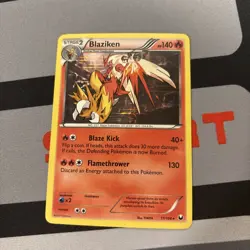 Blaziken HOLO RARE 17/108 BW Dark Explorers Pokemon 2012 LP-NM - Image 1