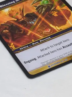 World Of Warcraft TCG Blessing Of The Templar Icecrown Rare Card 46/220 - Image 3