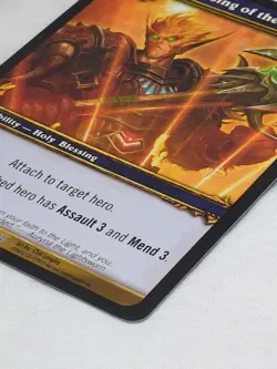 World Of Warcraft TCG Blessing Of The Templar Icecrown Rare Card 46/220 - Image 4