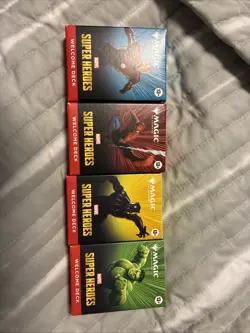 MTG Magic the Gathering MARVEL SUPER HEROES Welcome Decks SET OF 4 BNIB - Image 1