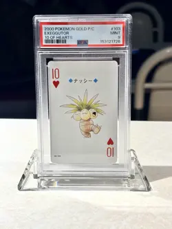 PSA 9 - 2000 POKEMON GOLD VERSION PLAYING CARDS 10 OF HEARTS #103 EXEGGUTOR - Image 1
