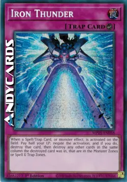 IRON THUNDER (Tuono Di Ferro) Segreta Prismatica SP • MP25 EN058 • 1Ed • Yugioh! - Image 1