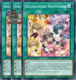 Yugioh! 3x Solfachord Happiness DOOD-EN065 Common 1st Ed NM - Image 1