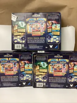 3 Pack Disney Lorcana Trading Card Game 2 Decks 4 Booster Packs 1 Promo Sealed - Image 2