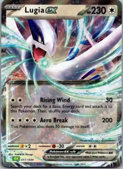 Lugia ex 017/034 Holo Classic Collection Trading Card Game Classic Pokemon NM - Image 1