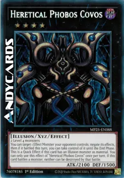 HERETICAL PHOBOS COVOS (Eretico) Segreta Prismatica • MP25 EN088 • 1Ed • Yugioh! - Image 1