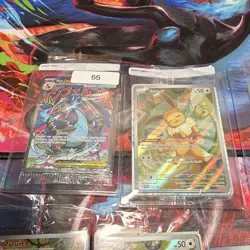 Nintendo Pokemon TCG 7-Card Holo/Foil Reverse Holo Lot - Eevee Miraidon - Image 2