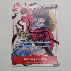 One Piece TCG - Monkey D. Luffy ST01-012 3rd Anniversary Card Stamped English NM - Image 2