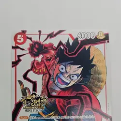 One Piece TCG - Monkey D. Luffy ST01-012 3rd Anniversary Card Stamped English NM - Image 3