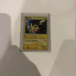 2010 Pokemon Pikachu TCG Holo Promo Card HGSS03 Black Star NM - Image 1