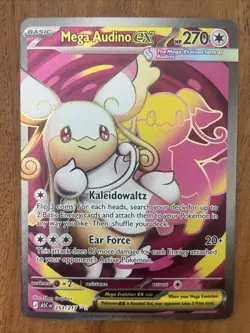 Pokemon TCG Mega Audino Ex 253/217 Ascended Heroes Ultra Rare NM Card - Image 1