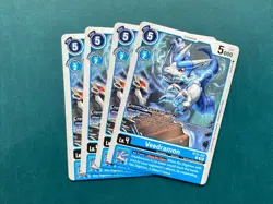 Veedramon BT22-022 Playset Cyber Eden Digimon Card Game x4 - Image 1