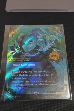 Riftbound Promotional Card - Unleashed - Blue Sentinel Judge Stamped - Image 2