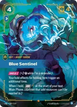 Blue Sentinel UNL 087/219 Epic Unleashed Riftbound NM Card - Image 1