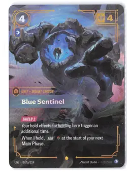 Blue Sentinel (Alternate Art) 087a/219 NM Foil Unleashed Riftbound TCG - Image 1