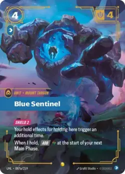 Blue Sentinel — Alternate Art - 087a/219 - Riftbound Unleashed - Image 1