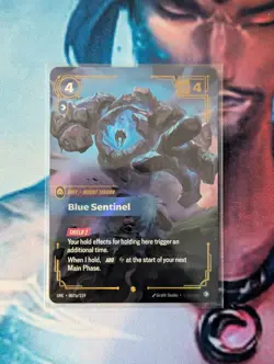 Riftbound Unleashed- Blue Sentinel- Showcase Alt- 087a/219- Pack Fresh - Image 1
