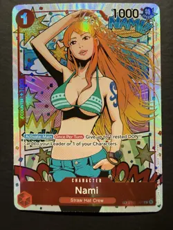 Treasure Rare Nami ST01-007 Alt Art OP06 Wings Of The Captain NM TR One Piece En - Image 1