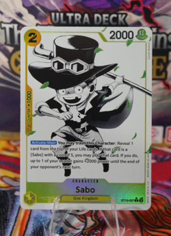 Sabo ST13-007 Alt Art Holo The Three Brothers One Piece TCG NM English - Image 1