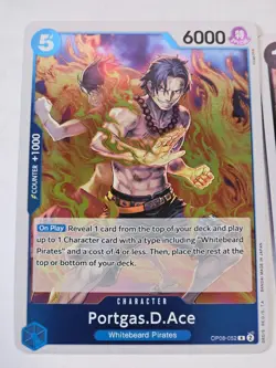 One Piece - Portgas.D.Ace R FOIL - OP08 Two Legends - Image 1