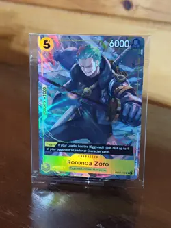 One Piece TCG - Roronoa Zoro OP07-113 (Illustration Box Vol.3) Alt Art SEALED - Image 1