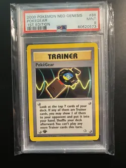 Pokemon Neo Genesis 1st Edition Pokegear 88/111 PSA 9 MINT Rare 2000 🔥🔥 - Image 1
