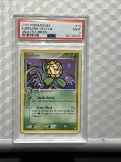 Pokemon EX Unseen Forces Holo Sunflora Card PSA 9 Mint 16/115 - Image 1