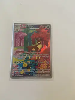 Pokemon TCG Sawsbuck Scarlet & Violet Temporal Forces Holo Card 166/162 - Image 1