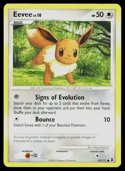 Pokemon Card Rising Rivals Eevee 59/111 Common - Image 1