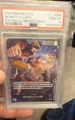 Monkey.D.Luffy (PSA Magazine) OP05-060 One Piece Promotion Cards Foil - Image 1