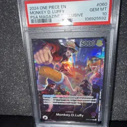 Monkey.D.Luffy (PSA Magazine) OP05-060 One Piece Promotion Cards Foil - Image 2