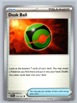 Dusk Ball 175/191 Uncommon Surging Sparks Pokemon Card A003-069 Near Mint - Image 1