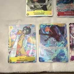 Bandai One Piece Card Game 11x Foil Alt Art Character Cards and 2x SR Lot - Image 5