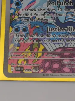 Pokemon Card Paladin 200/197. NEW, (Obsidian Flames) Full Art Holographic ! - Image 2