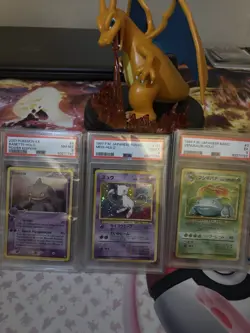 💫Pokemon Card Lot Vintage Base Set Venusaur Mew Swirls PSA 💎 - Image 1
